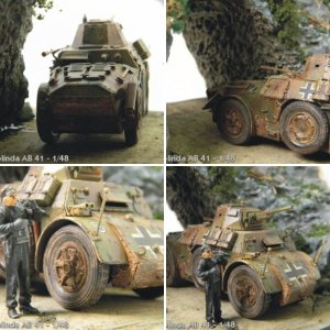 Autoblinda schaal 1/48