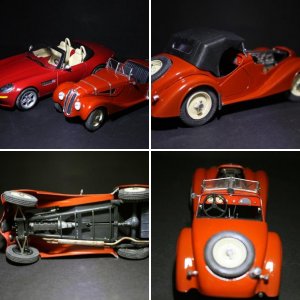 BMW 328 schaal 1/24 van Heller