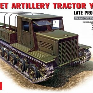 miniart 35140 ya 12 soviet artillery tractor late production