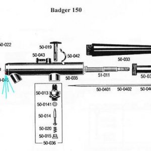 badger 150 spareparts