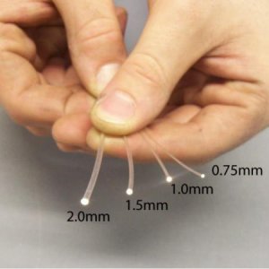 optical fibre sizes