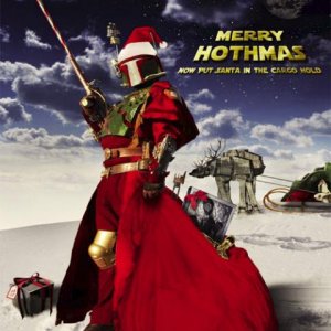 christmas starwars bobafett hothmas card