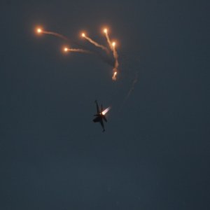 F16 Tiger By Night