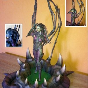 starcraft   sarah kerrigan papercraft by stange1337 d6q5izn