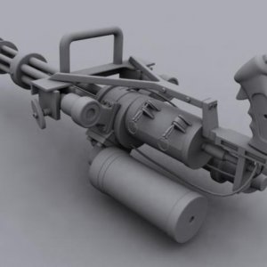 M134 Minigun render1 by CubicalMember