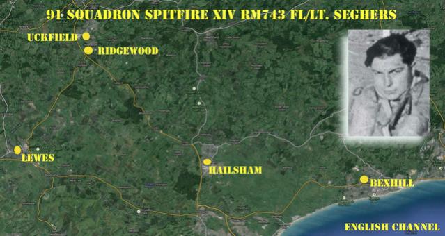 91 squadron spitfire xiv rm743 fllt. seghers w640h480