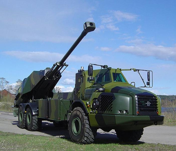 Archer wheeled self propelled howitzer BAE Systems bofors Swedish Army Sweden 001