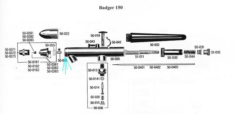 badger 150 spareparts