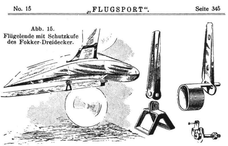 Fokker Dr1 Wingtip Skid Detail