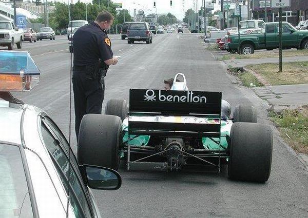 funny F1 police