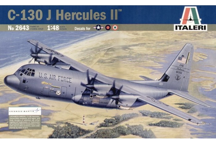 lockheed c 130j hercules ii 1 48 italeri aircraft model kit 2643