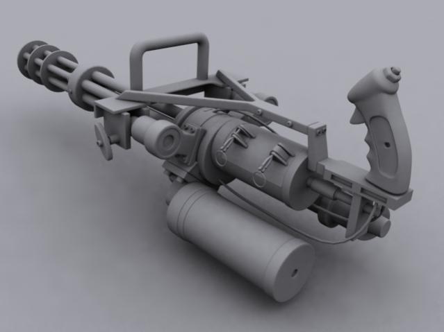 M134 Minigun render1 by CubicalMember