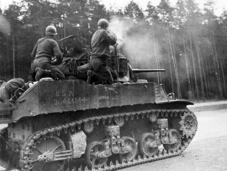 M5 Stuart Dessau Germany 1945