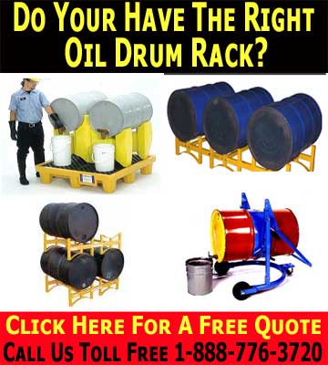 oil drum racks