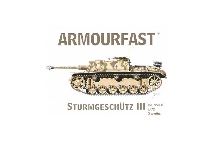 stug iii the pack includes 2 snap together tank kits 1 72 armourfast tank model kit 99018