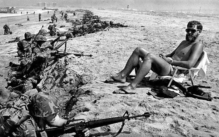 sunbathing during world war 2