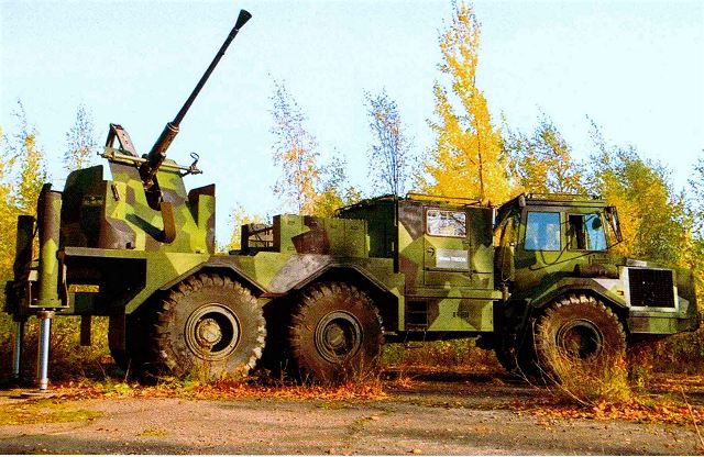 Tridon L 70 40mm self propelled air defence anti aircraft gun Sweden Swedish army defence indust