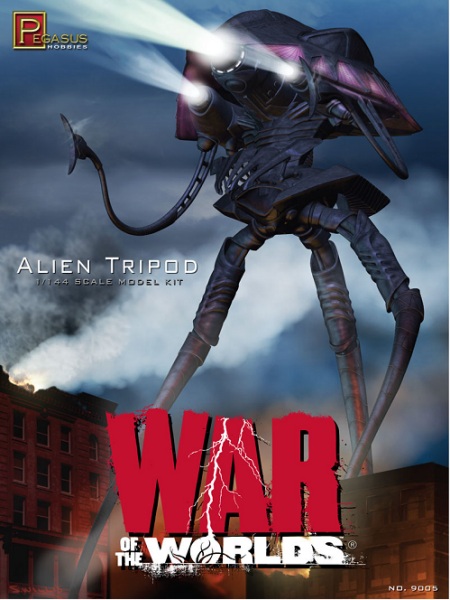 war of the worlds alien tripod plastic model kit pegasus hobbies 9005 b